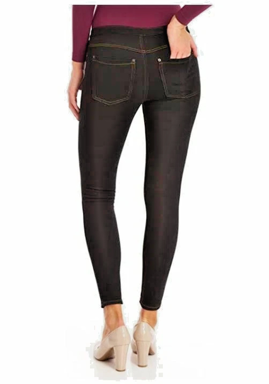 HUE The Original Jegging Black Denim Skinny Jeans Leggings Womens XL